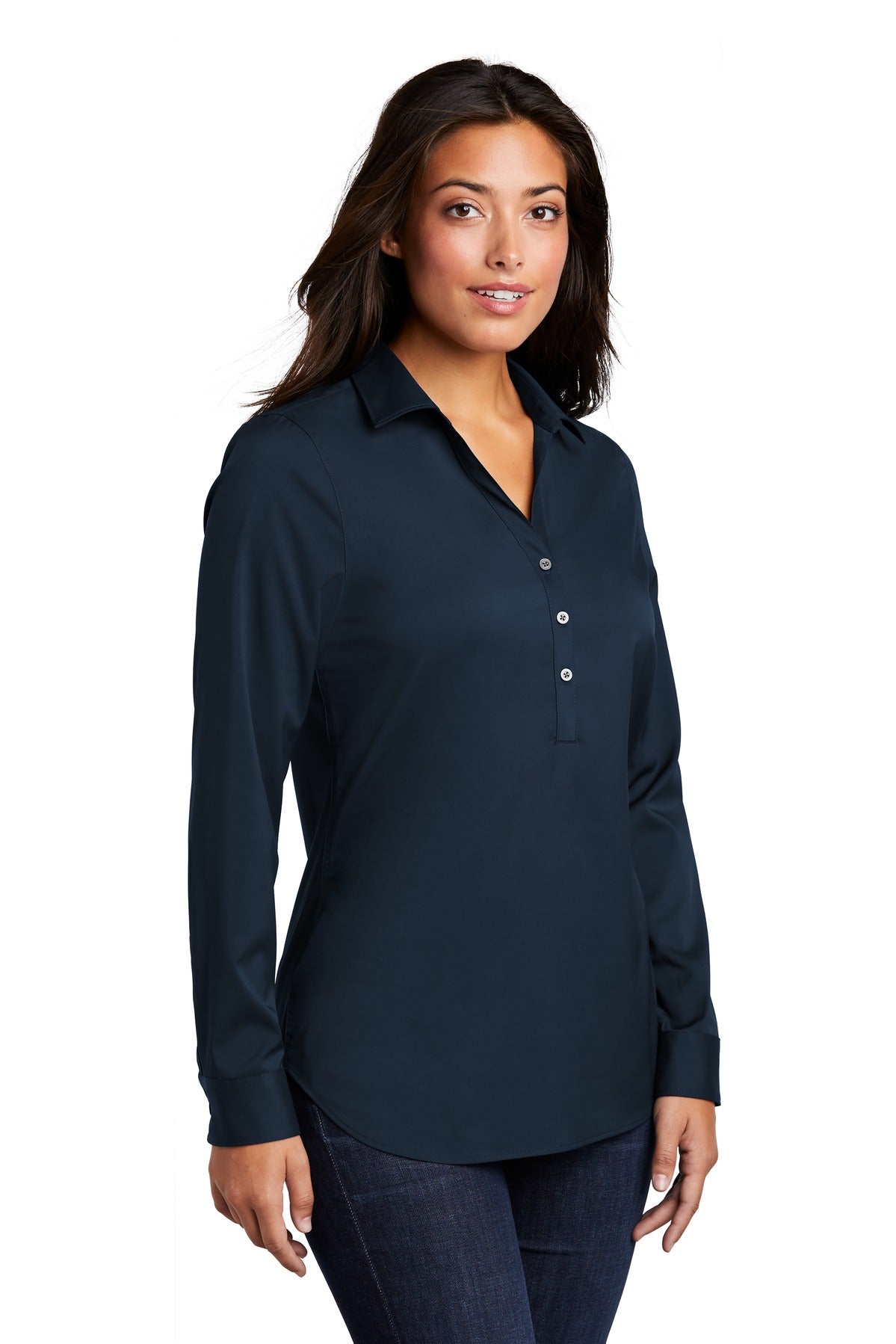 River Blue Nvy Port Authority Ladies City Stretch Tunic LW680