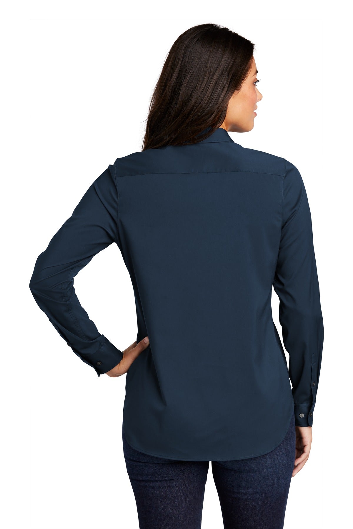 River Blue Nvy Port Authority Ladies City Stretch Tunic LW680