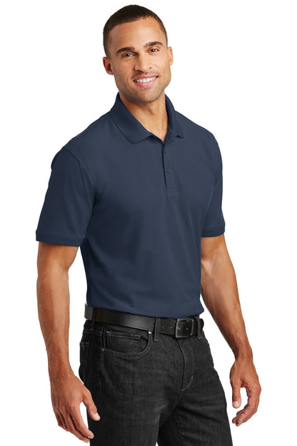 River Blue Nvy Port Authority Tall Core Classic Pique Polo. TLK100