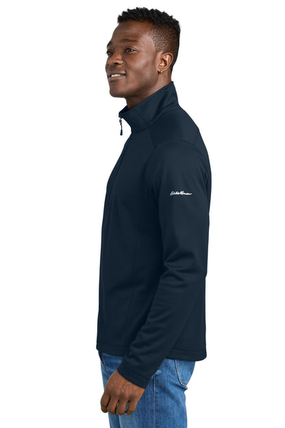 RiverBlNv Eddie Bauer Smooth Mid Layer Fleece 1/2-Zip EB2360