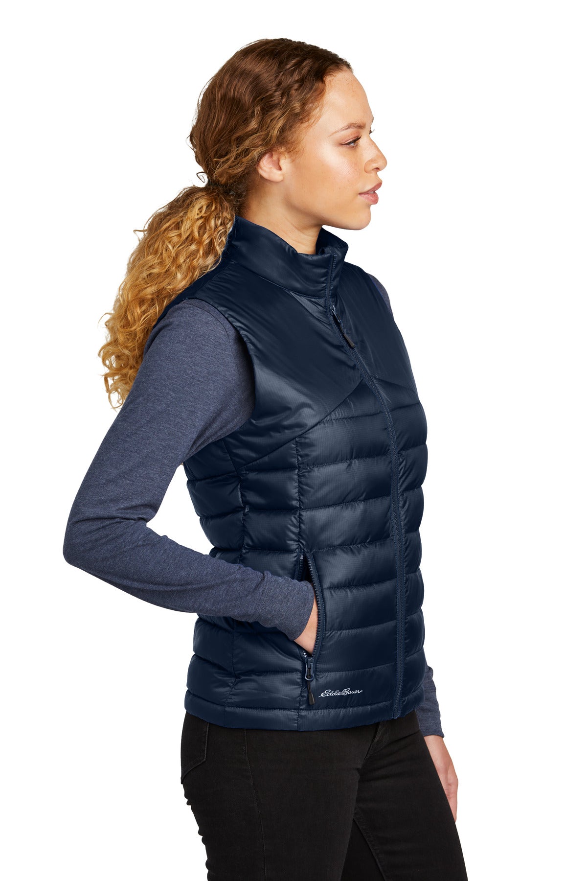 RiverBlNv Eddie Bauer Women's Quilted Vest EB513