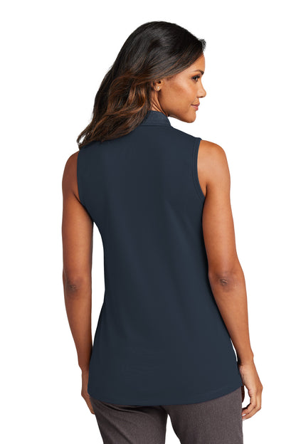 RiverBlNv Port Authority Women's Dry Zone UV Micro-Mesh Sleeveless Polo LK110SV