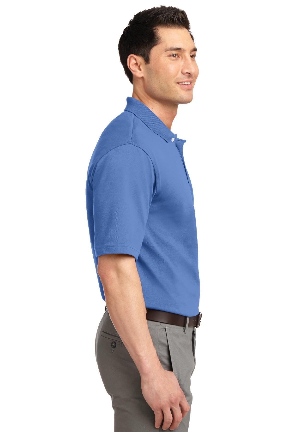 Riviera Blue Port Authority Rapid Dry Polo. K455
