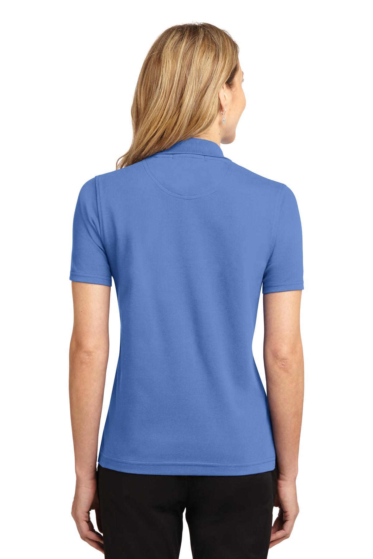 Riviera Blue Port Authority Women's Rapid Dry Polo. L455