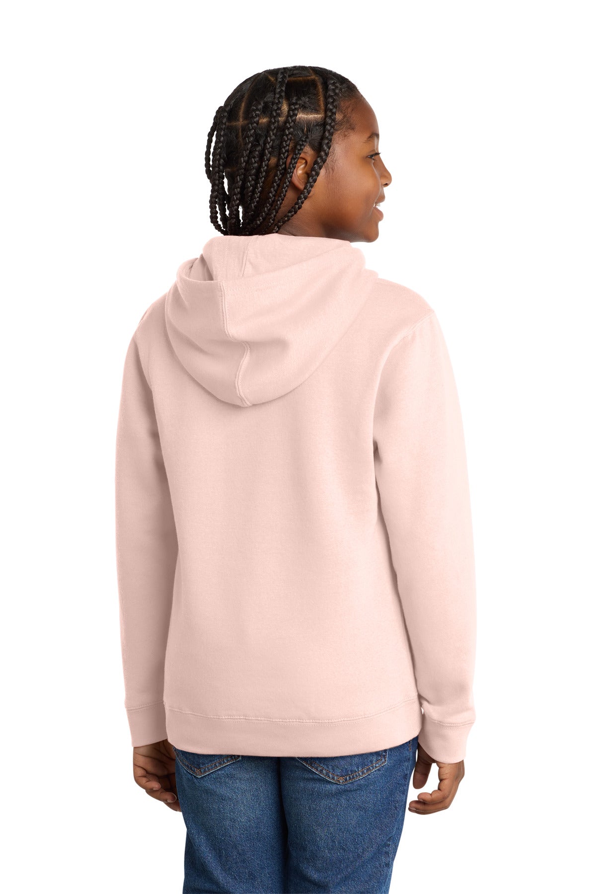 Rosewater Pink District Youth V.I.T. Fleece Hoodie DT6100Y