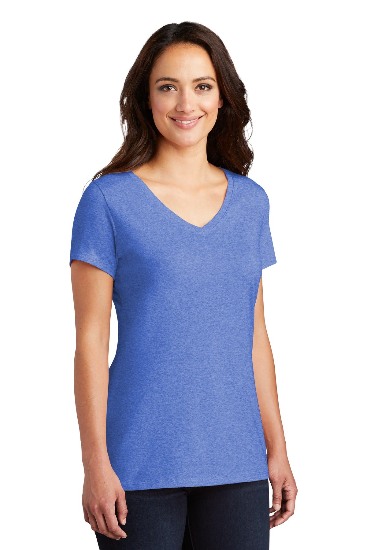 Royal Frost District Women's Perfect Tri V-Neck Tee. DM1350L