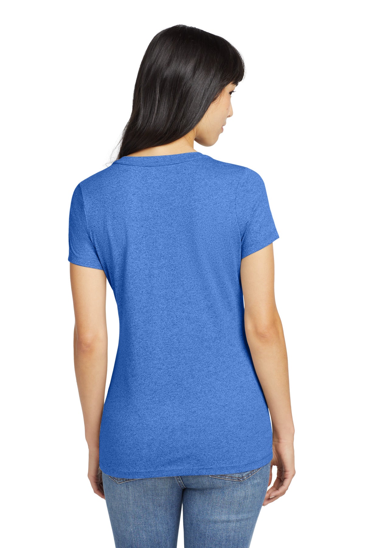Royal Heather New Era Women's Heritage Blend V-Neck Tee. LNEA101