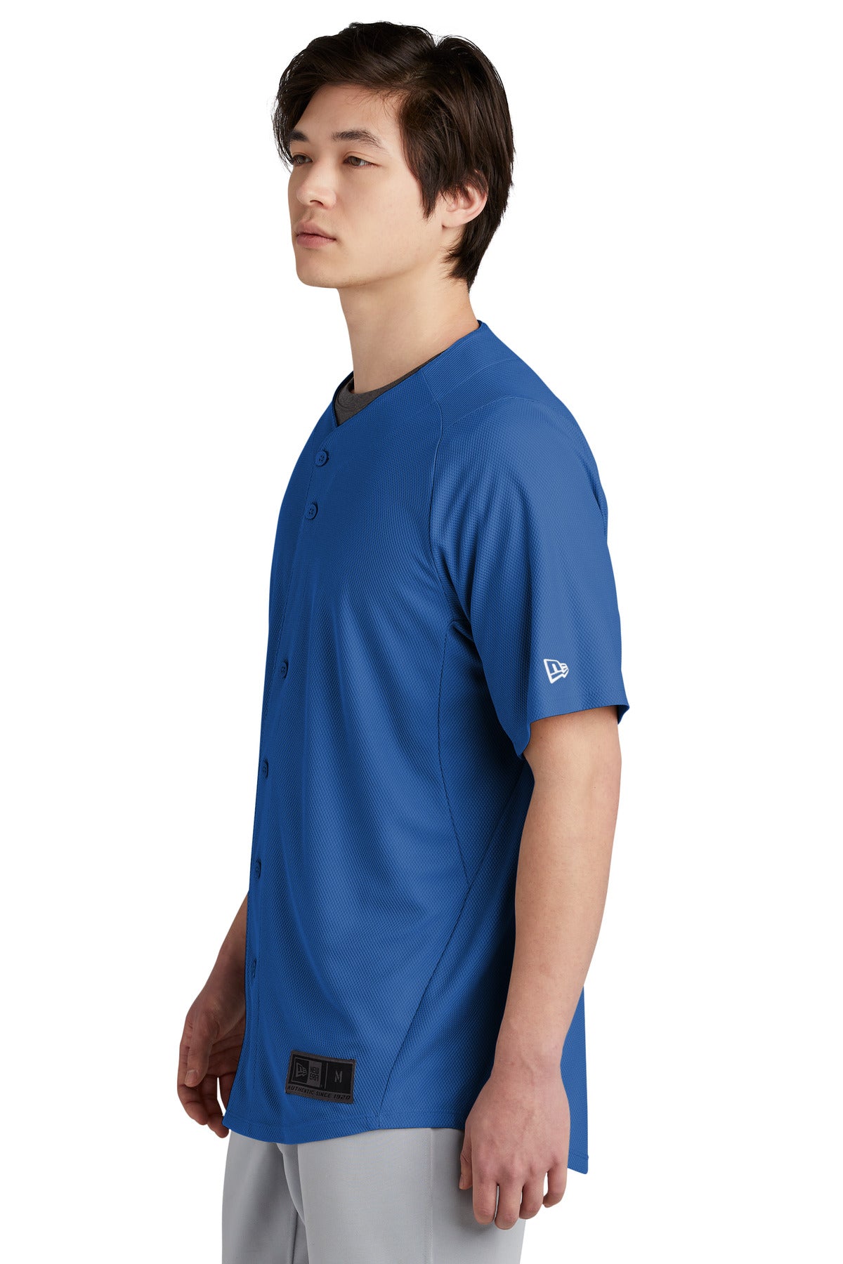 Royal New Era Diamond Era Full-Button Jersey. NEA220