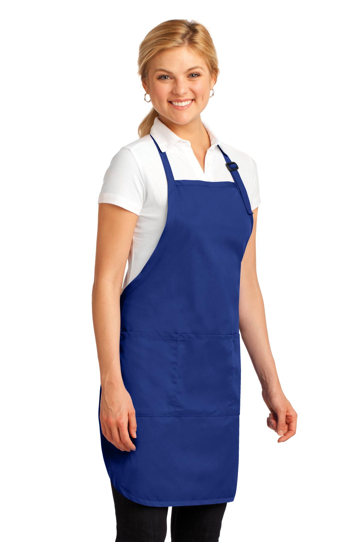 Royal Port Authority Easy Care Full-Length Apron with Stain Release. A703