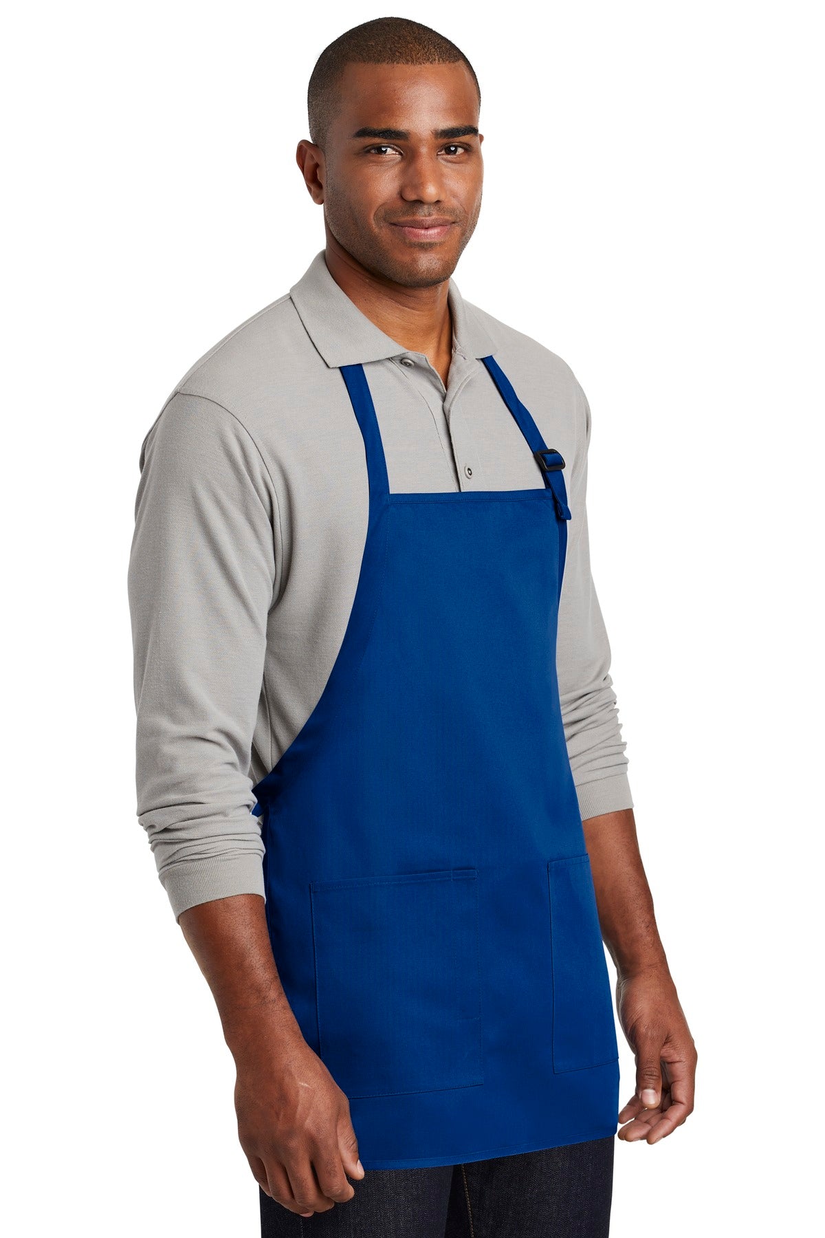 Royal Port Authority Medium-Length Two-Pocket Bib Apron. A601
