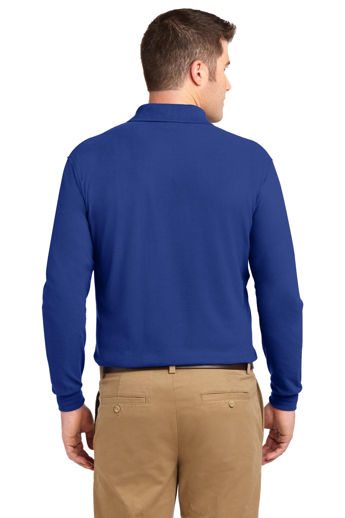 Royal Port Authority Silk Touch Long Sleeve Polo. K500LS