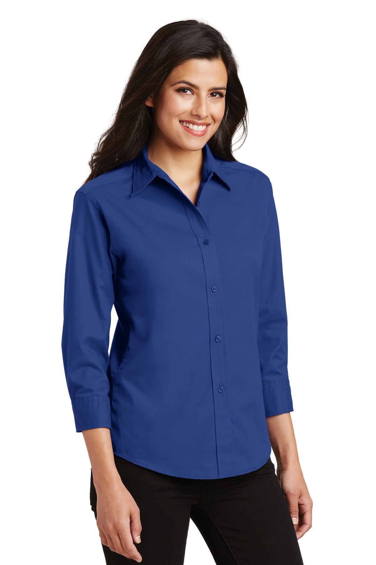 Royal Port Authority Women's 3/4-Sleeve Easy Care Shirt. L612