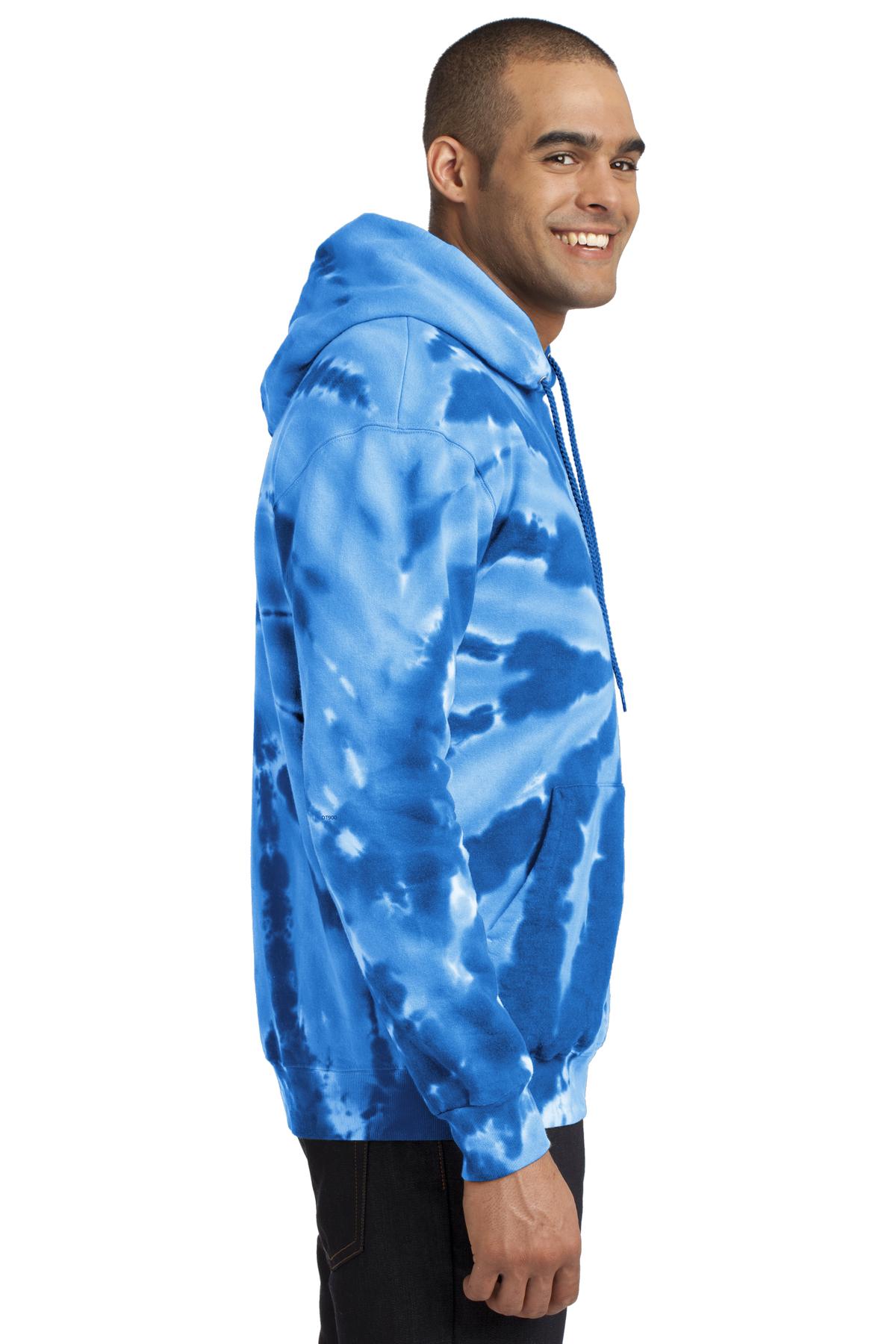Royal Port & Company Tie-Dye Pullover Hooded Sweatshirt. PC146