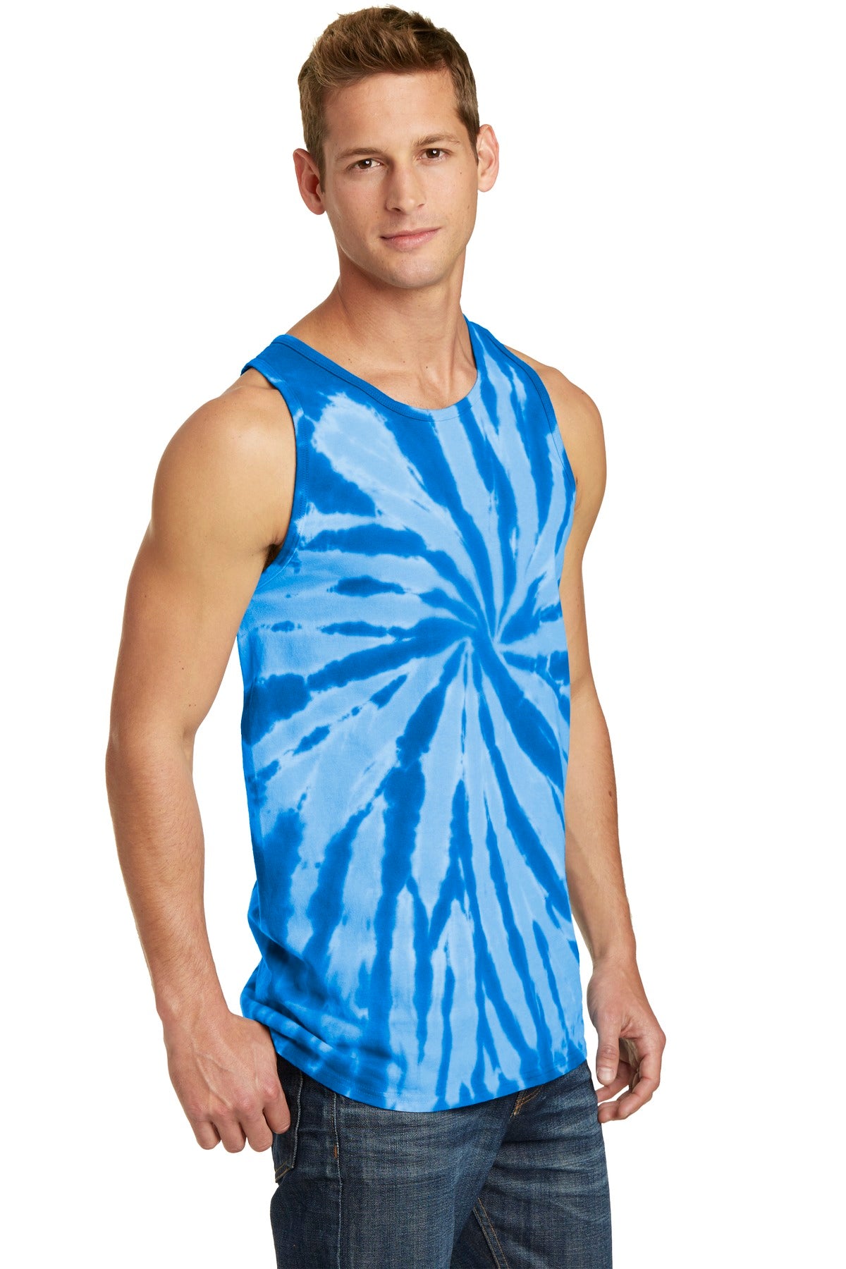 Royal Port & Company Tie-Dye Tank Top. PC147TT