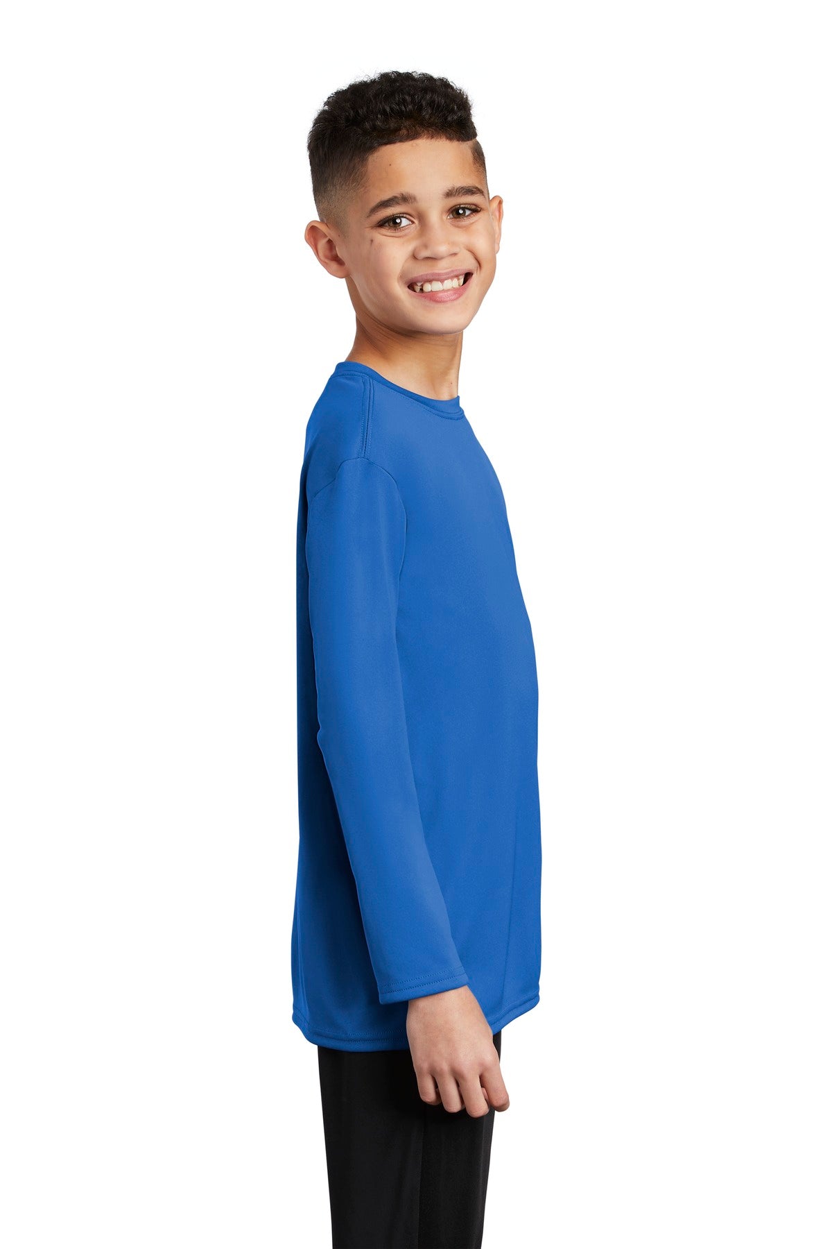 Royal Port & Company Youth Long Sleeve Performance Tee PC380YLS