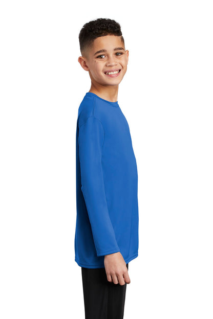 Royal Port & Company Youth Long Sleeve Performance Tee PC380YLS