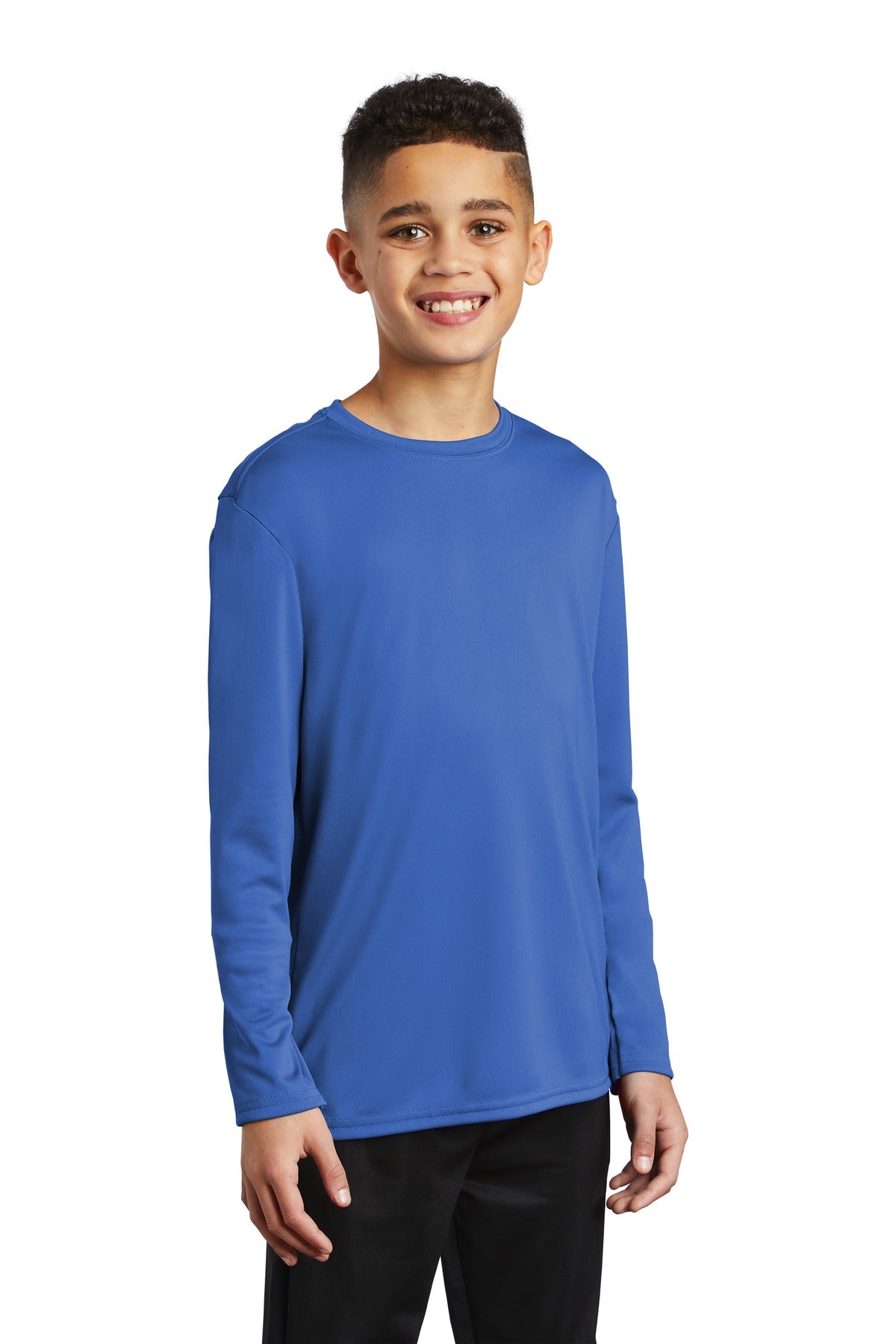 Royal Port & Company Youth Long Sleeve Performance Tee PC380YLS