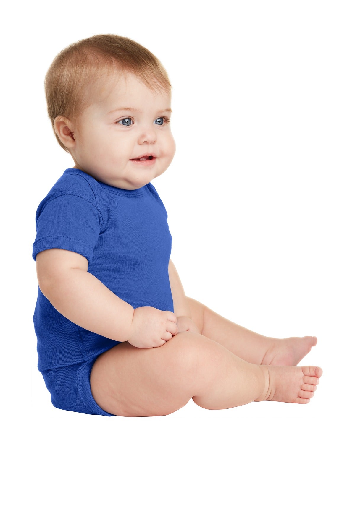 Royal Rabbit Skins Infant Short Sleeve Baby Rib Bodysuit. RS4400