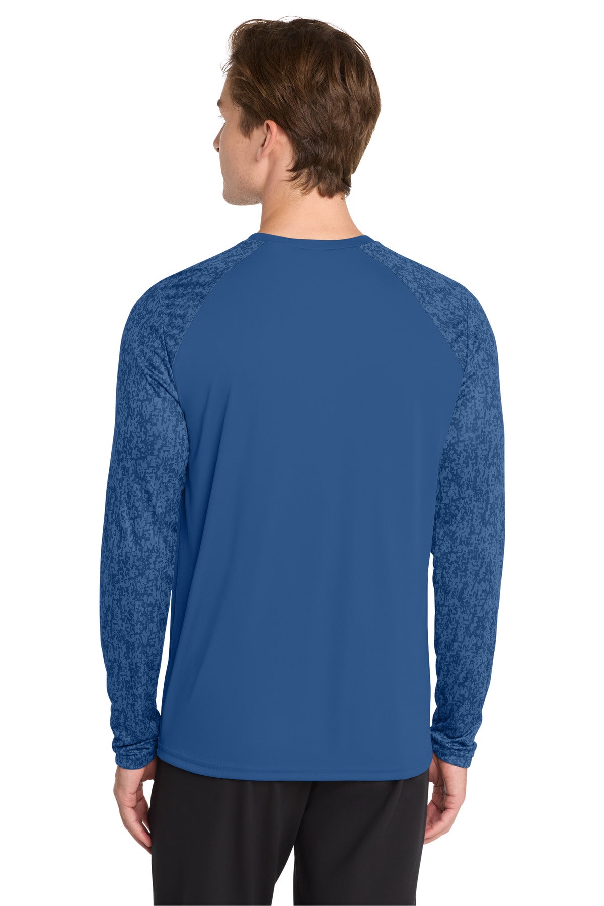 Royal Sport-Tek Long Sleeve Digi Camo Tee. ST460LS