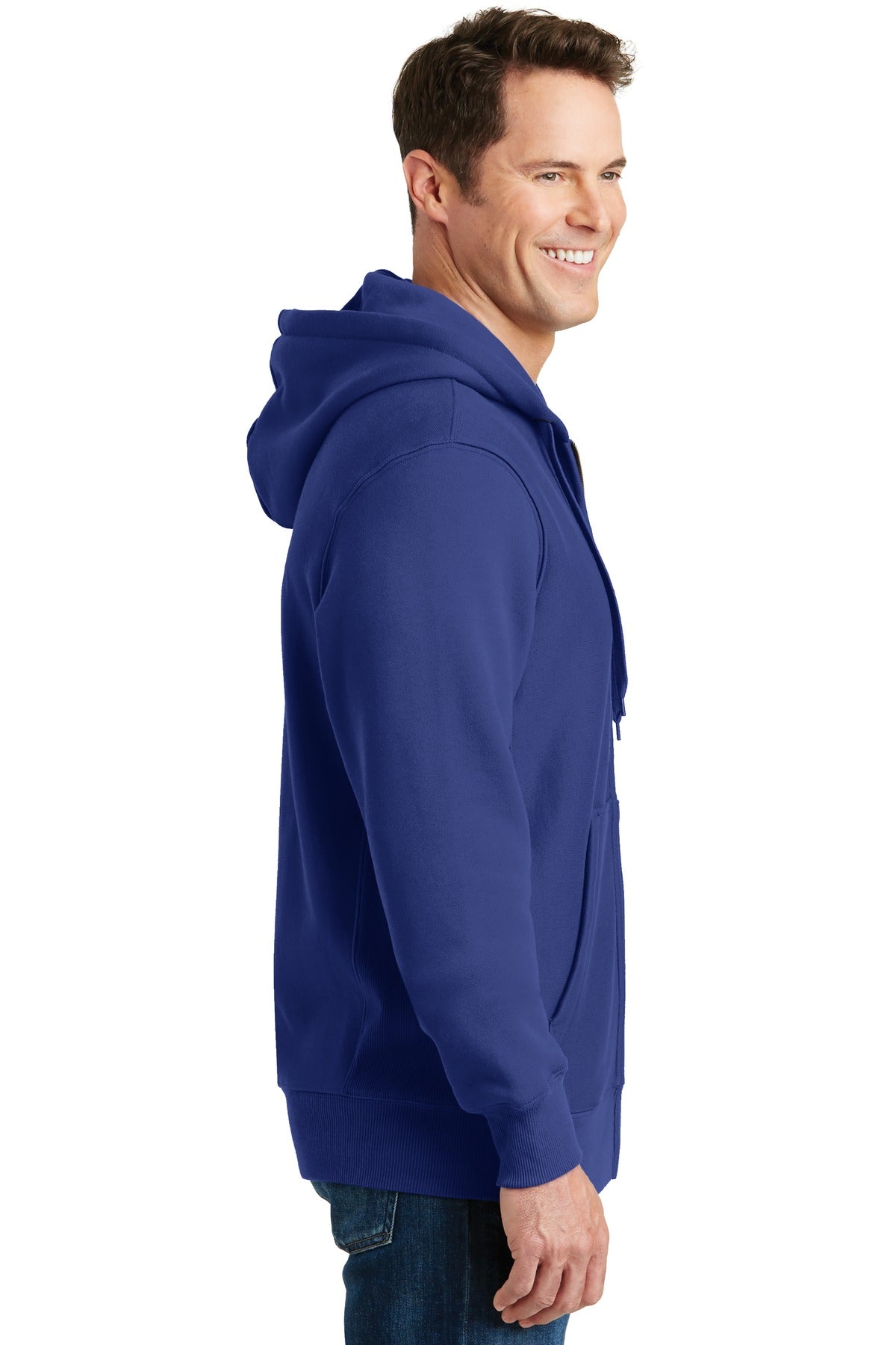 Royal Sport-Tek Super Heavyweight Full-Zip Hooded Sweatshirt. F282