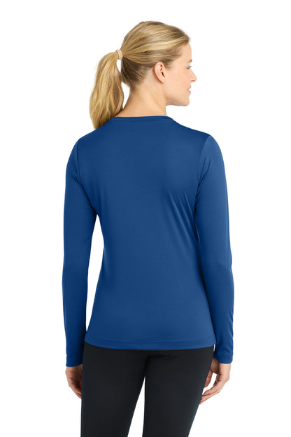Royal Sport-Tek Women's Long Sleeve PosiCharge Competitor V-Neck Tee. LST353LS