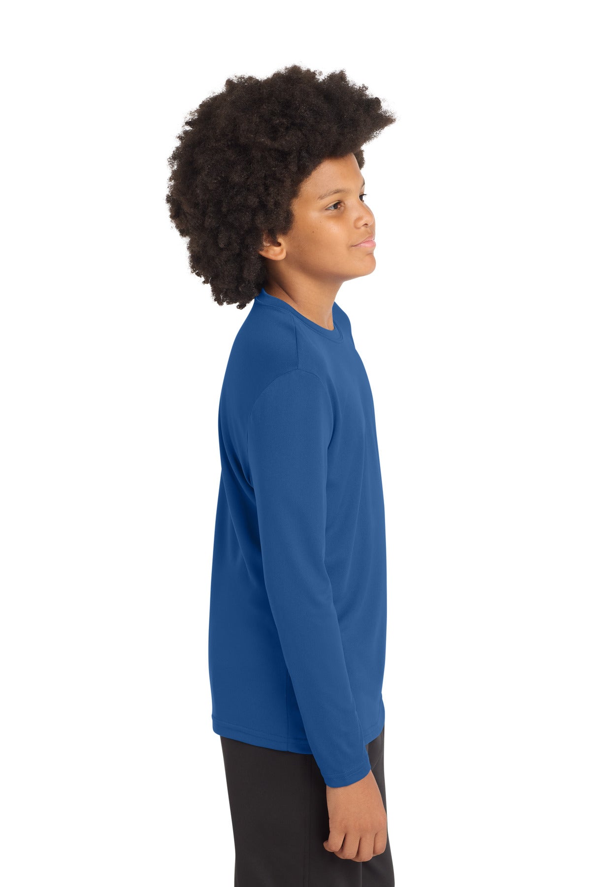 Royal Sport-Tek Youth Long Sleeve PosiCharge Competitor Tee. YST350LS