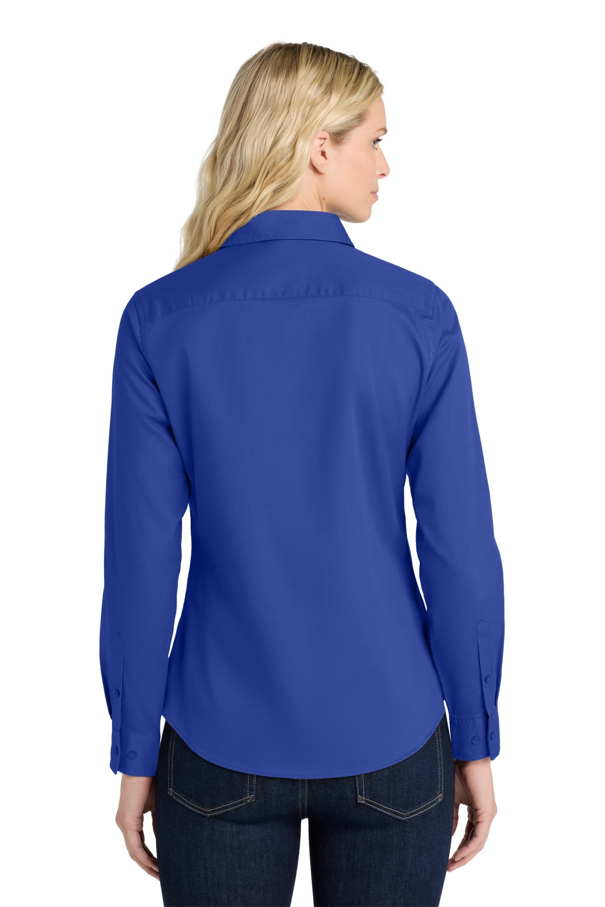 Royal/Cl Navy Port Authority Women's Long Sleeve Easy Care Shirt. L608