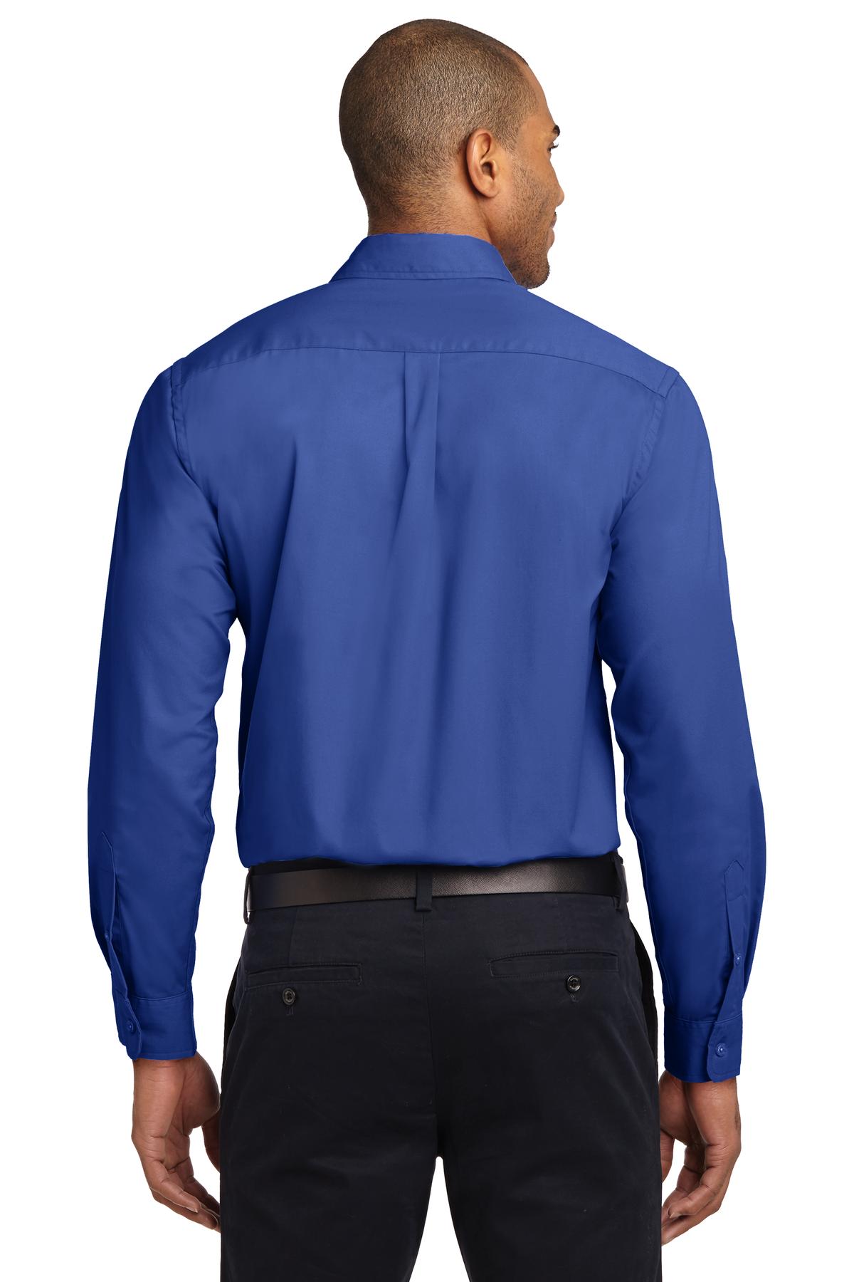 Royal/Cls Navy Port Authority Extended Size Long Sleeve Easy Care Shirt S608ES