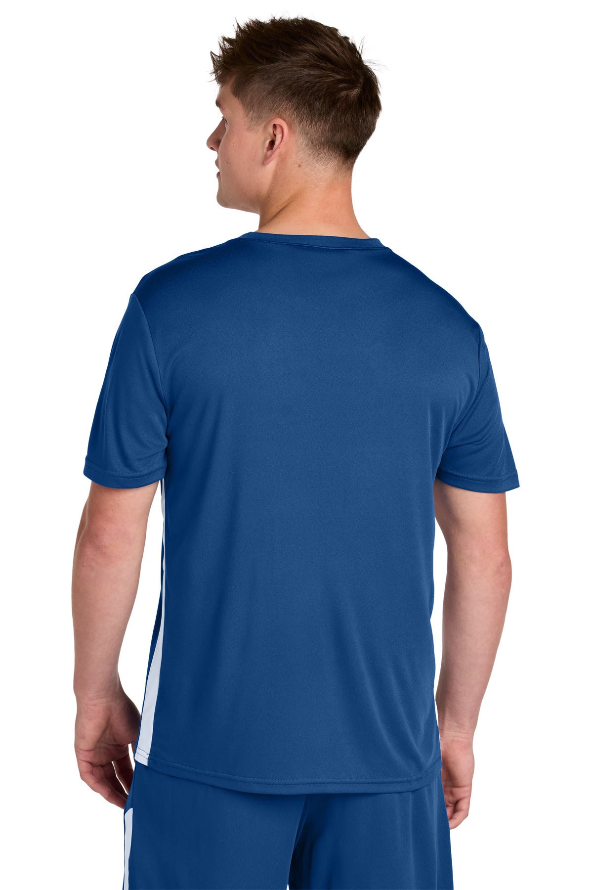 Royal/Wht Sport-Tek Competitor United V-Neck ST101
