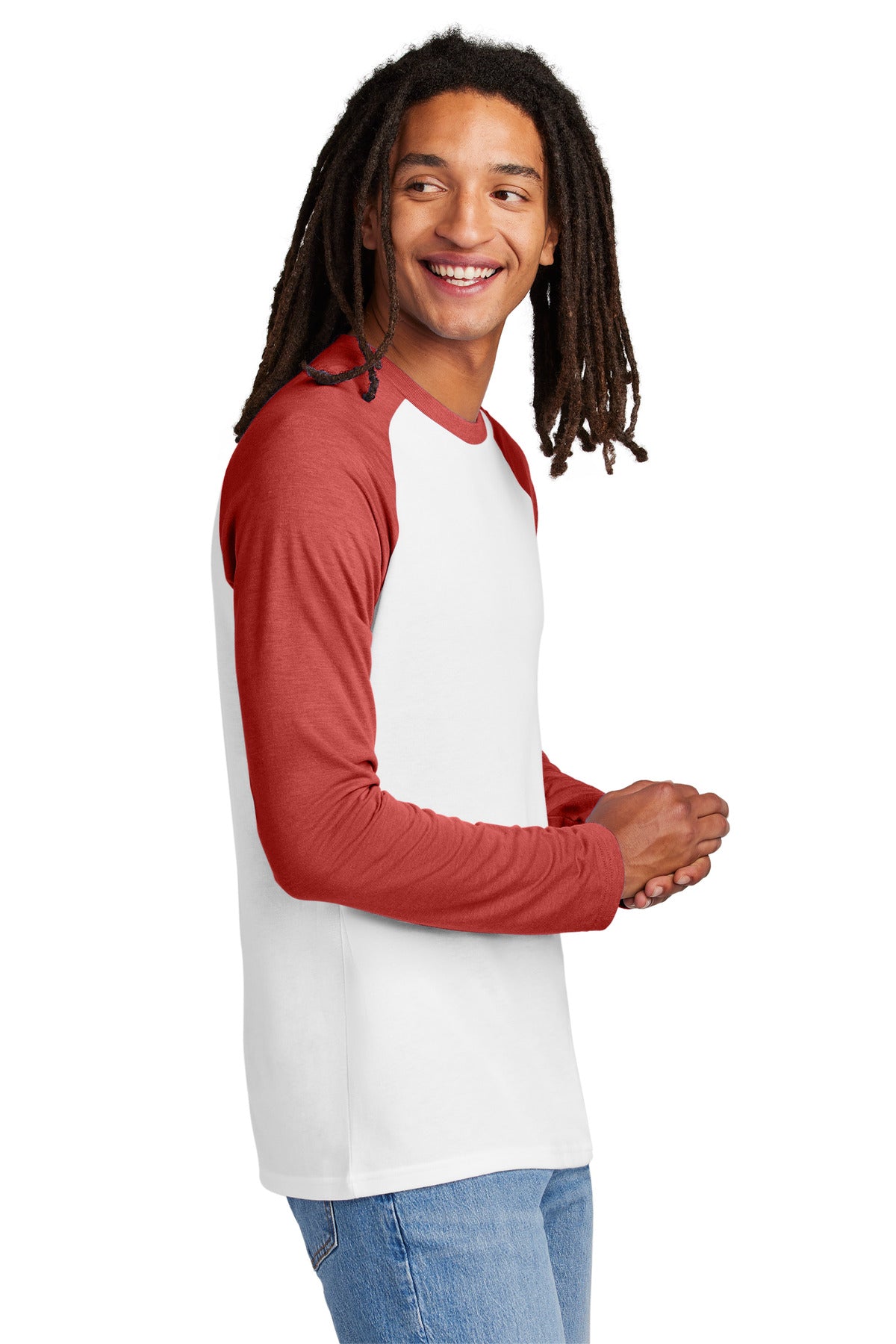 RseUpR/BtW Allmade Unisex Tri-Blend Long Sleeve Colorblock Raglan AL6009