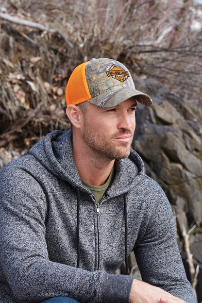 RT Extra/Brown Port Authority Structured Camouflage Mesh Back Cap. C930
