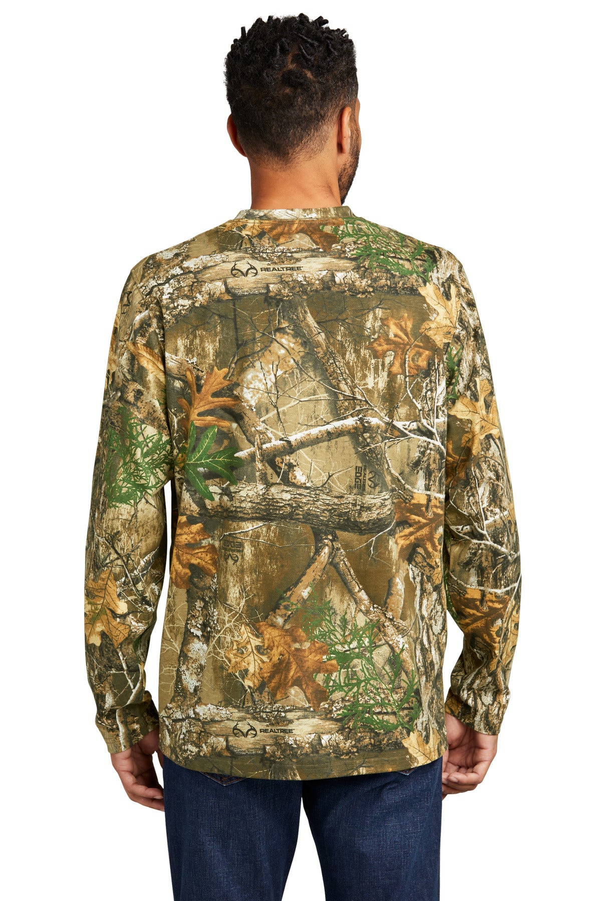 RTEdge Russell Outdoors Realtree Long Sleeve Pocket Tee RU100LSP