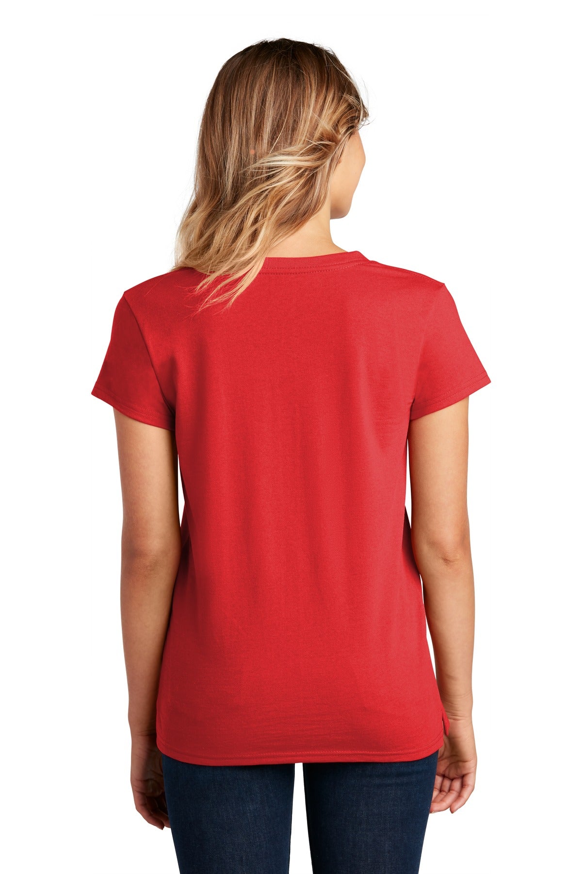 Ruby Red District Women's Re-Tee V-Neck DT8001