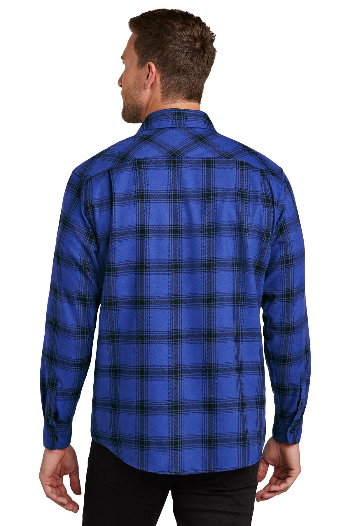 Ry/BkOpPld Port Authority Plaid Flannel Shirt. W668