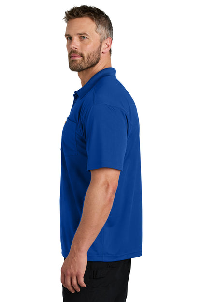 RylGlassBl Carhartt Force Snag-Resistant Pocket Polo CT106880