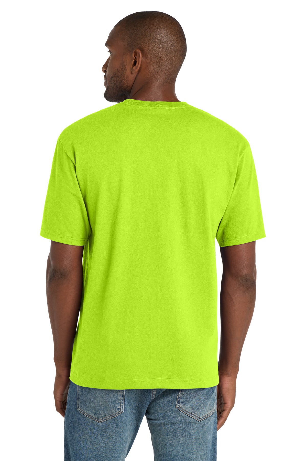 Safety Green CornerStone Workwear Pocket Tee CS430