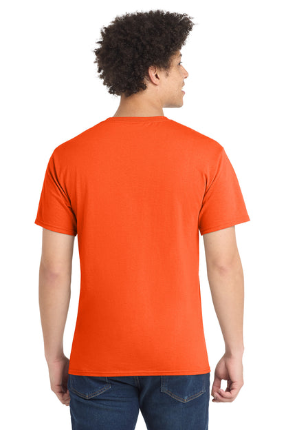 Safety Orange Port & Company Tall Core Blend Tee. PC55T