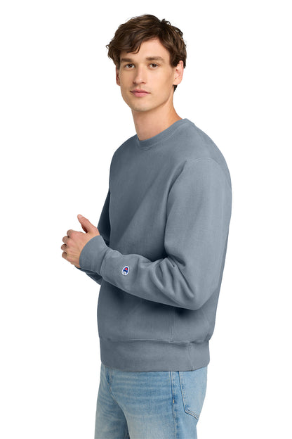 Saltwater Champion Reverse Weave Garment-Dyed Crewneck Sweatshirt. GDS149