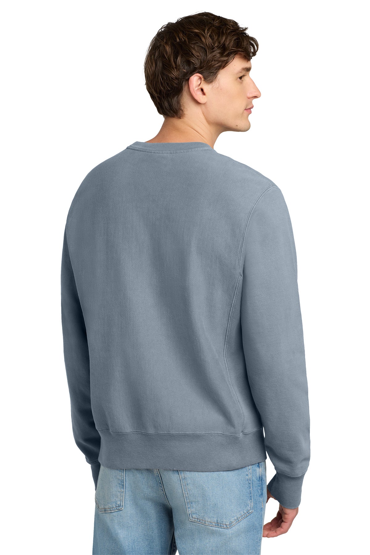 Saltwater Champion Reverse Weave Garment-Dyed Crewneck Sweatshirt. GDS149