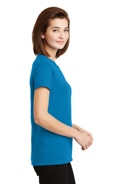 Sapphire Gildan Women's Ultra Cotton 100% US Cotton T-Shirt. 2000L