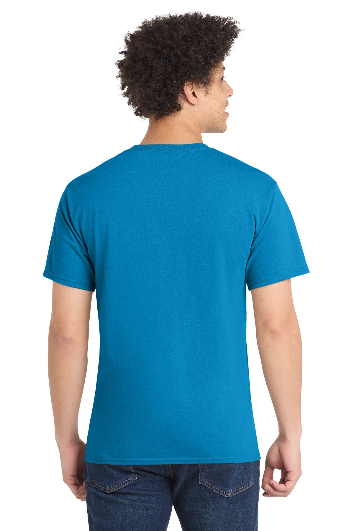 Sapphire Port & Company Tall Core Blend Tee. PC55T