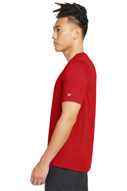 Scarlet New Era Series Performance Crew Tee. NEA200