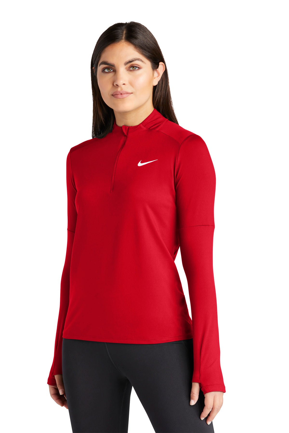 Scarlet Nike Women's Dri-FIT Element 1/2-Zip Top NKDH4951