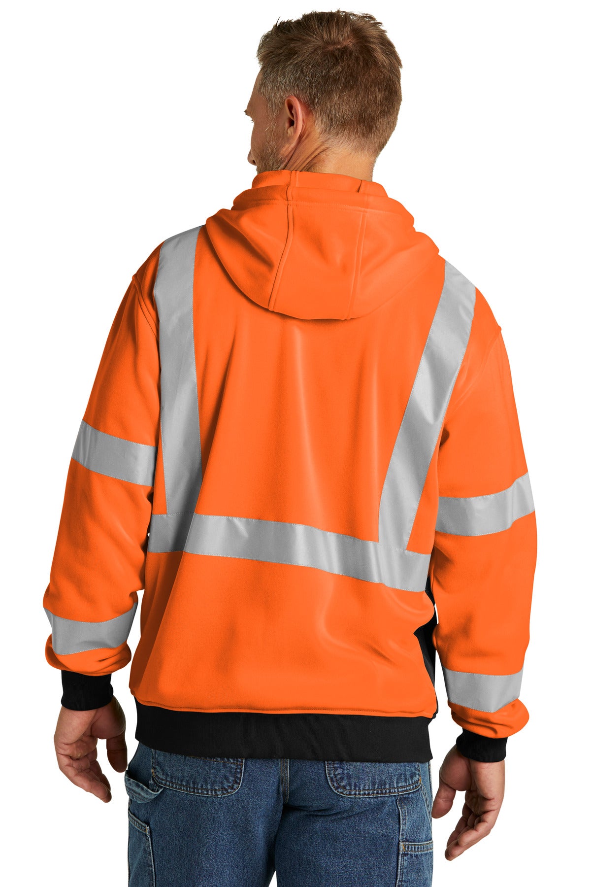 SftyOrg CornerStone A107 Class 3 Heavy-Duty Fleece Full-Zip Hoodie CSF300