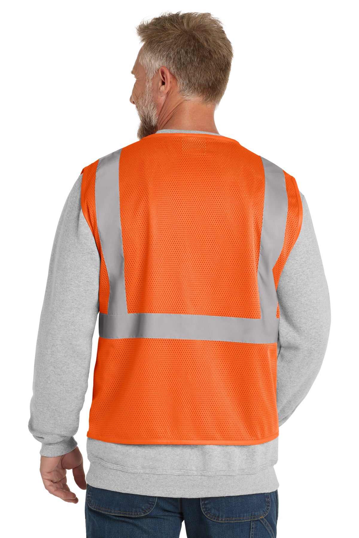 SftyOrg CornerStone ANSI 107 Class 2 Economy Mesh Zippered Vest. CSV101