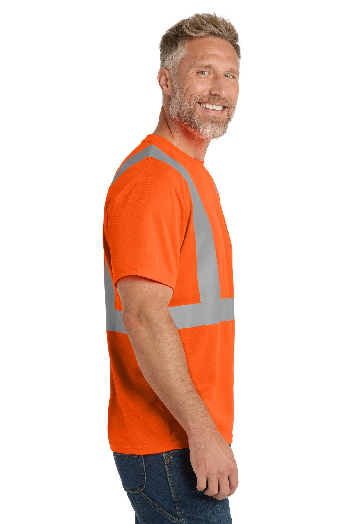 SftyOrg CornerStone ANSI 107 Class 2 Mesh Tee. CS200