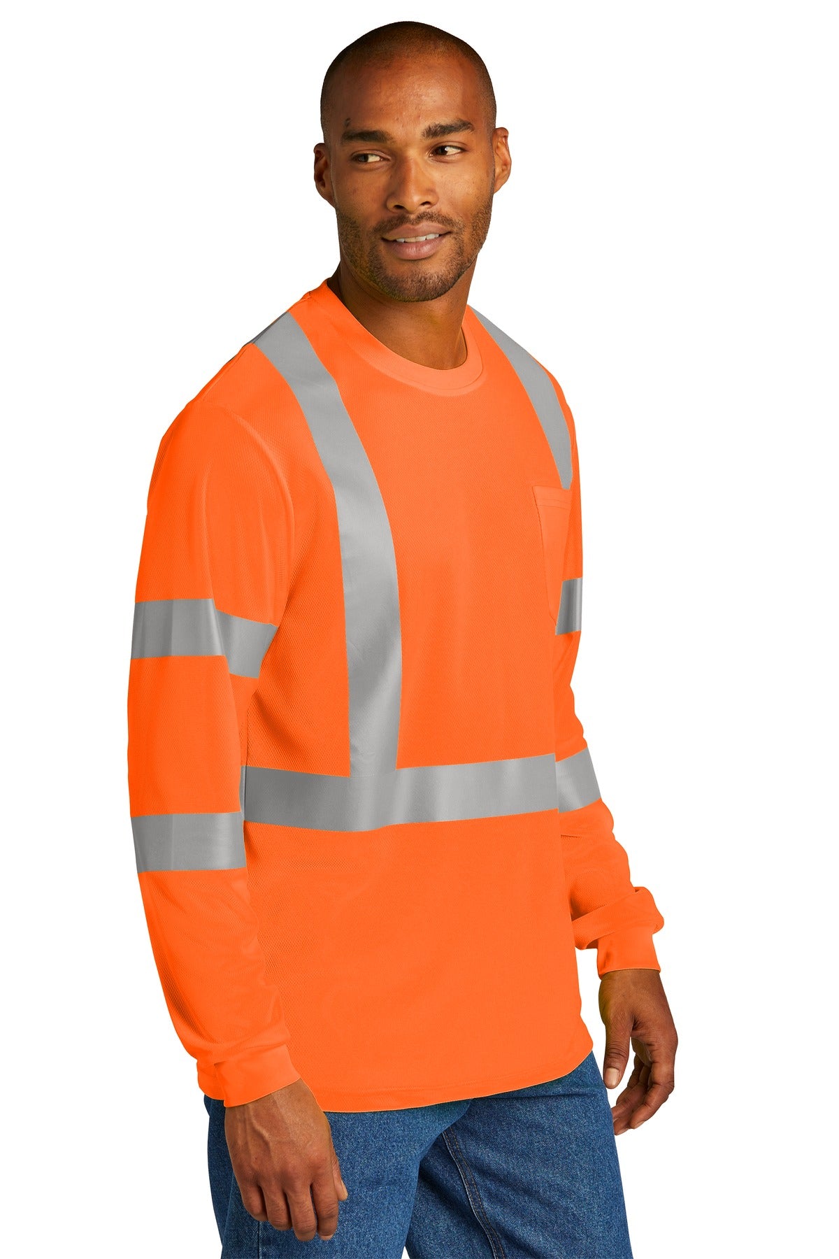 SftyOrg CornerStone ANSI 107 Class 3 Mesh Long Sleeve Tee. CS203