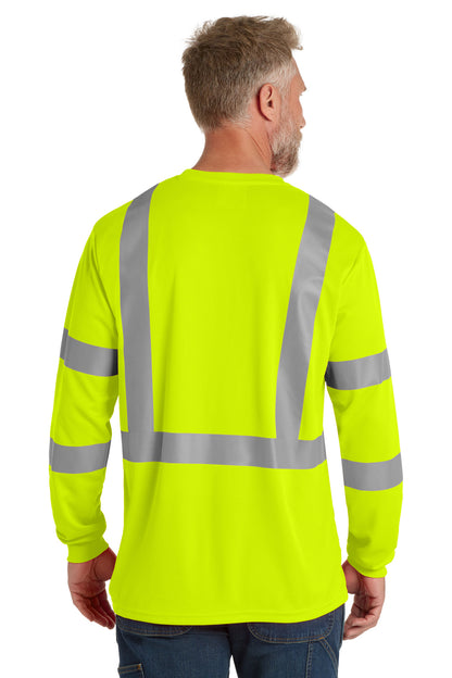 SftyYellow CornerStone ANSI 107 Class 3 Mesh Long Sleeve Tee. CS203