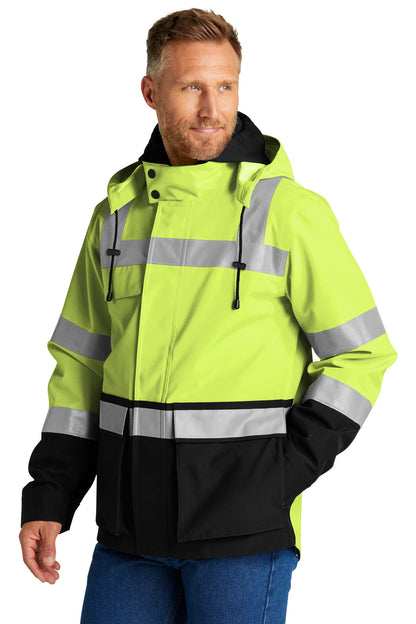 SftyYellow CornerStone ANSI 107 Class 3 Waterproof Ripstop 3-In-1 Parka CSJ502