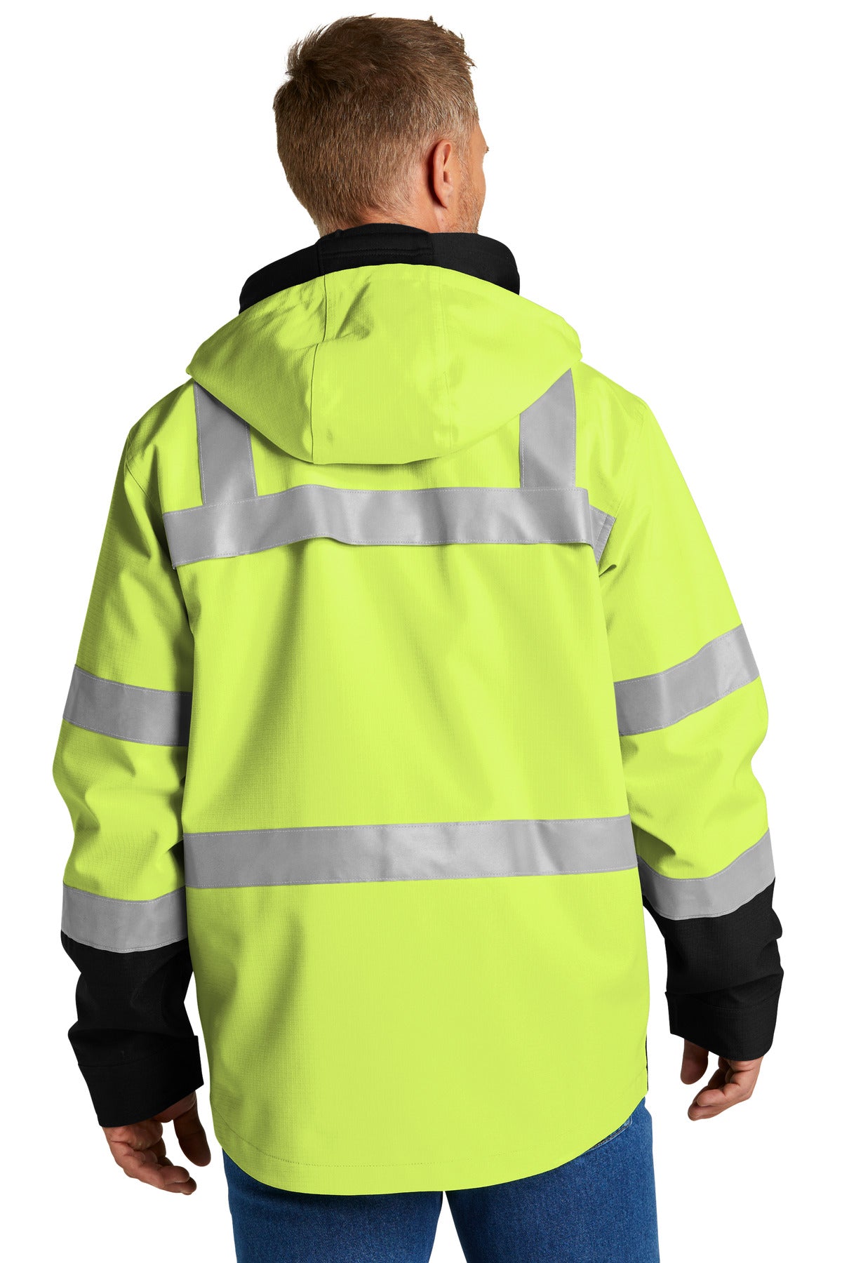 SftyYellow CornerStone ANSI 107 Class 3 Waterproof Ripstop 3-In-1 Parka CSJ502